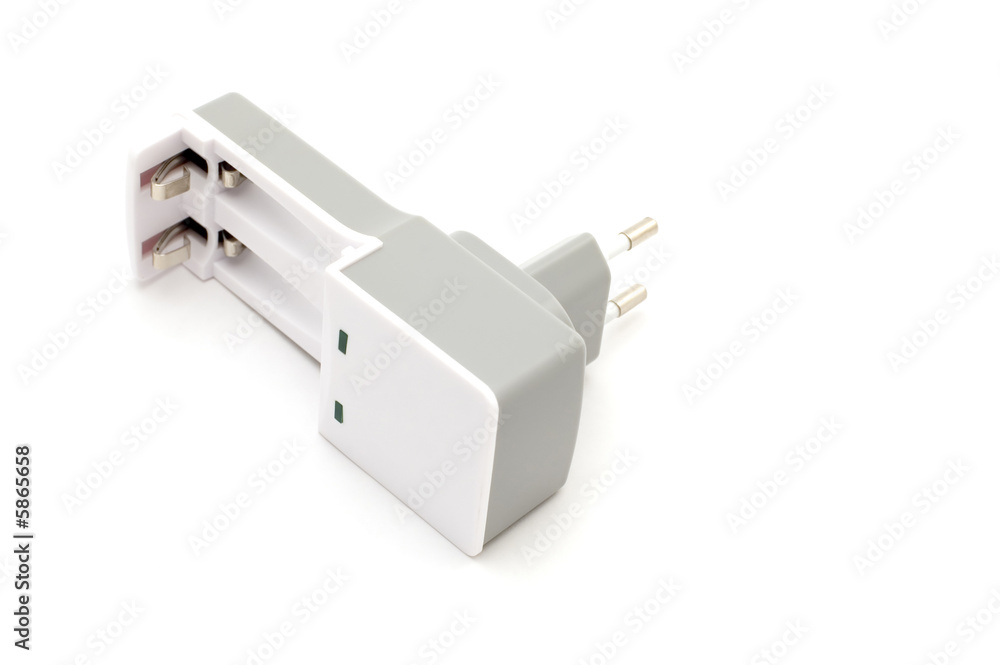 object on white - tool - battery charger object on white - tool - battery charger