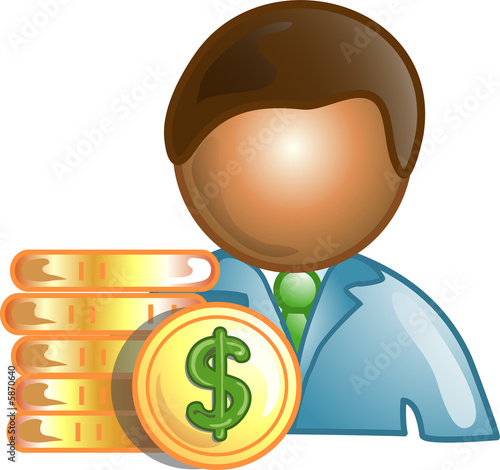 Illustration of a banker icon