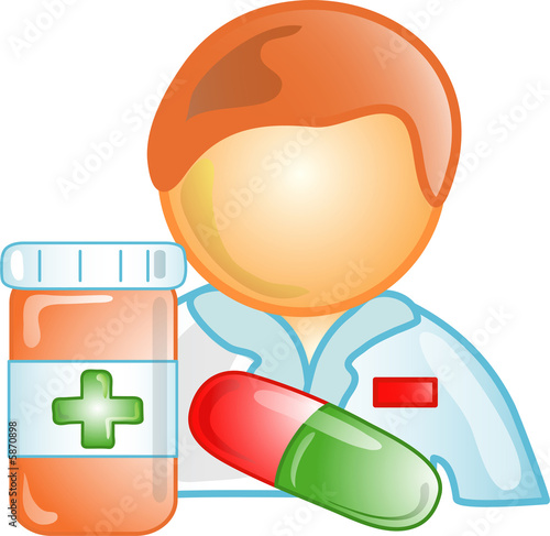 Illustration of a pharmacist icon