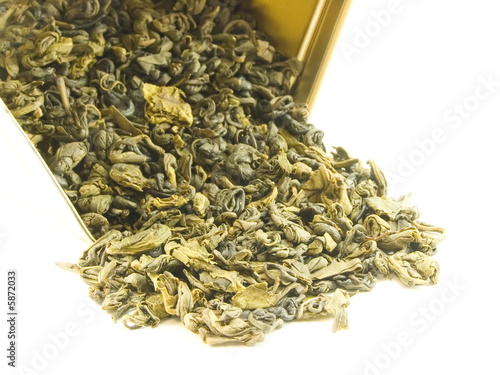 dry green medical tea, antioxidant, canister