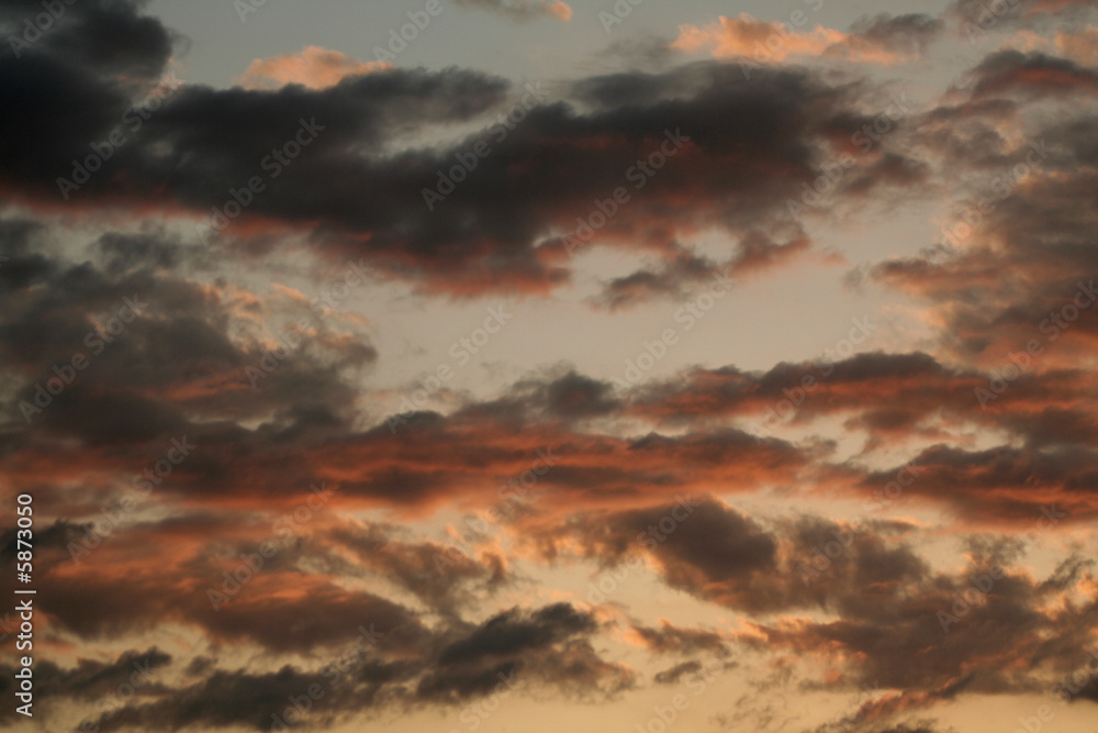 Pink & gray clouds