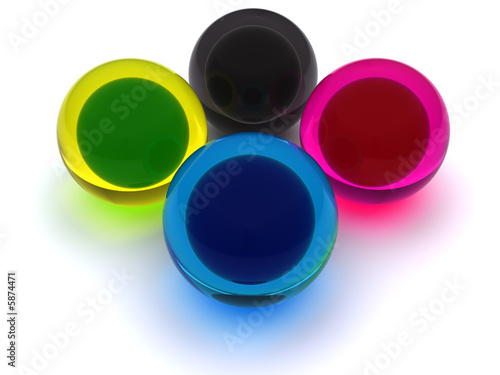 3d rendered CMYK sheres. I used sheres only CMYK colors
