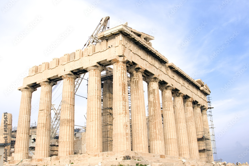 Obraz premium Parthenon at the Acropolis of Athens in Athens, Greece.