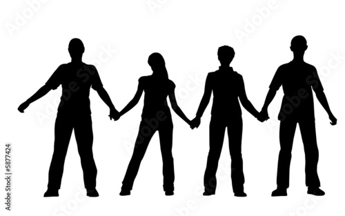 chain friends vector