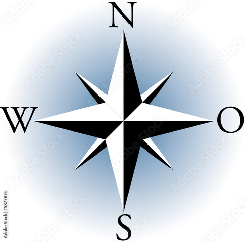 Compass. A vector illustration.