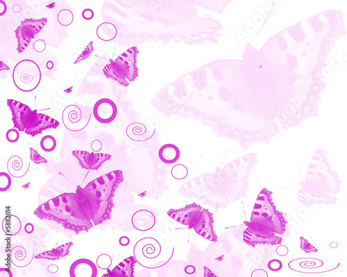 Schmetterling Hintergrund pink