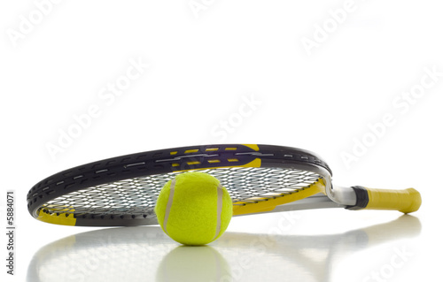 Tennis Ball and Racket © Michael Flippo