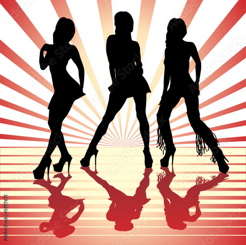 sexy woman silhouettes