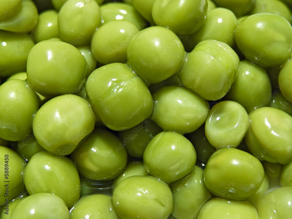 Close up of the scatter rich green pea