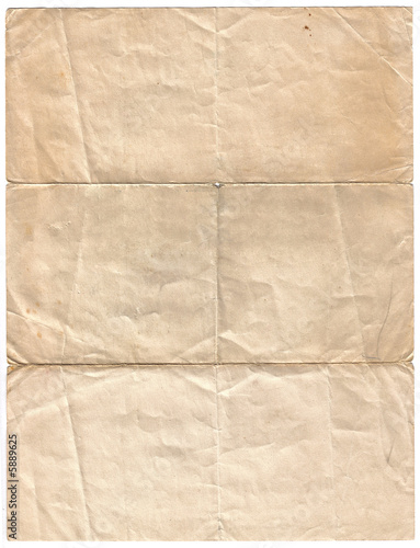 Old Yellowed Vintage Paper