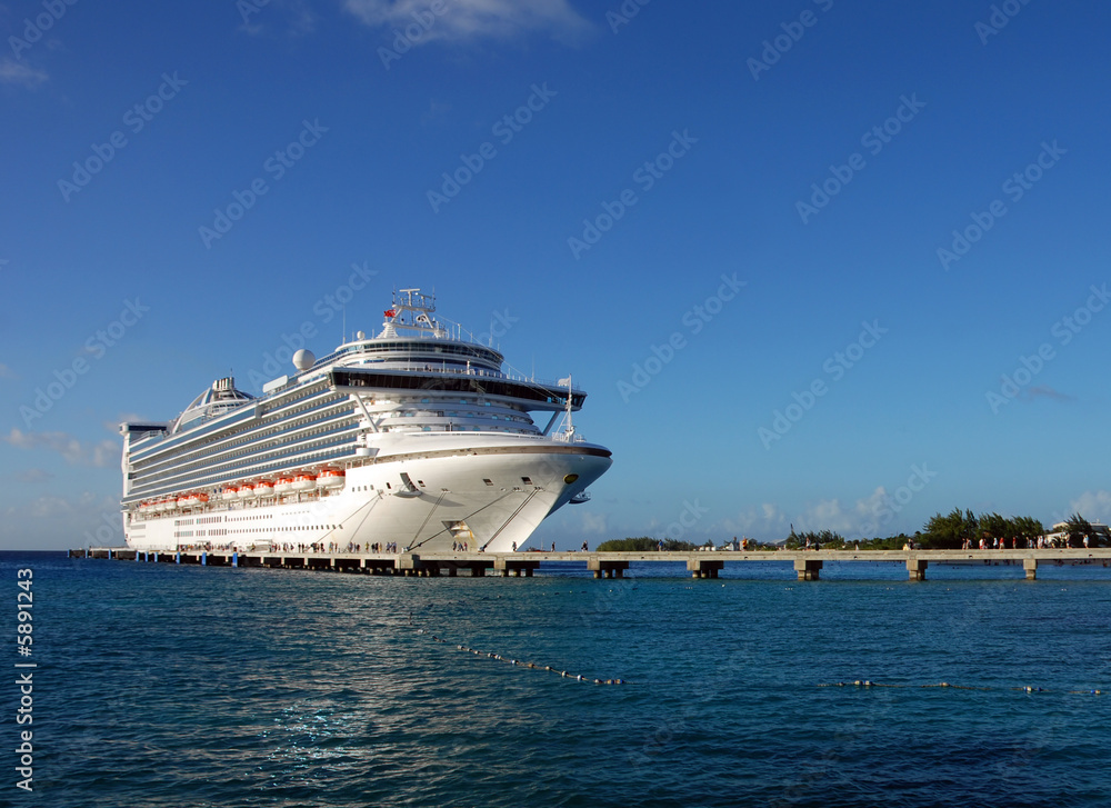 Cruise ship in the Caribbean