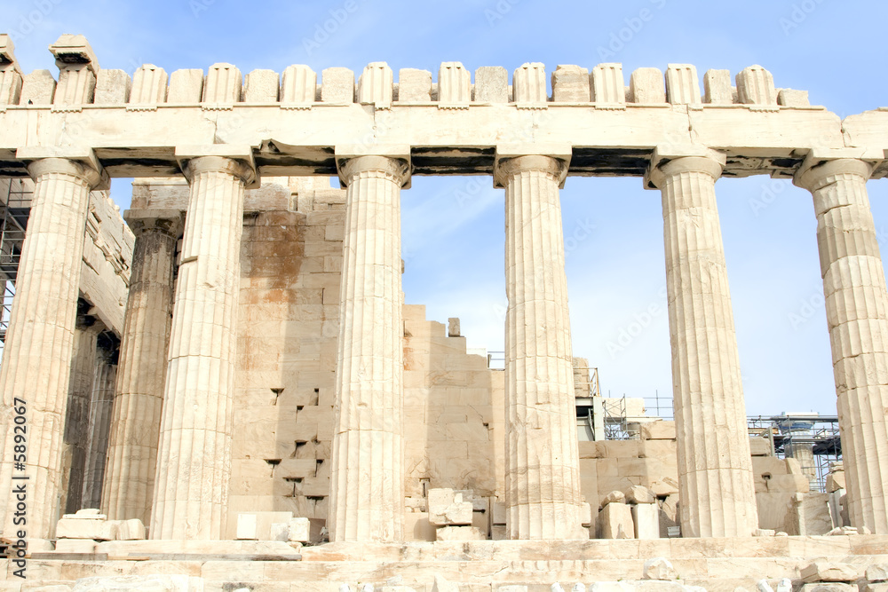 Fototapeta premium The Parthenon at the Acropolis of Athens in Athens, Greece,