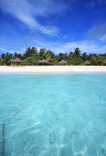 Island from the sea, Maldives