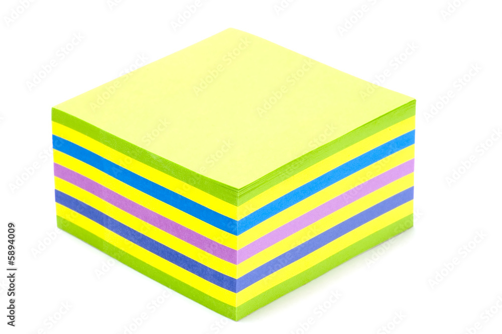 object on white - office tool Notebook paper object on white - office tool Notebook paper