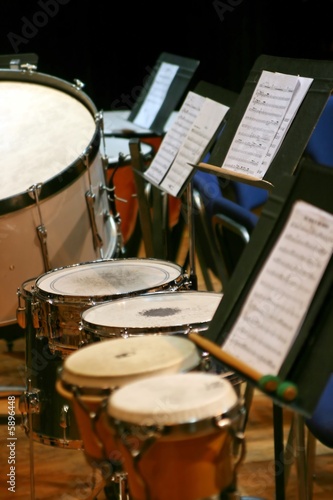 The percussion section
