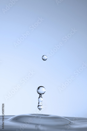 water droplets frozen in time