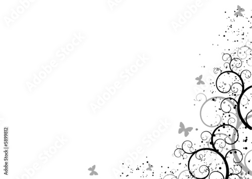 Abstract butterfly background