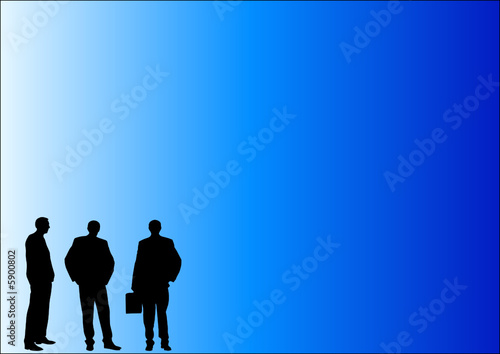 Silhouette d'hommes