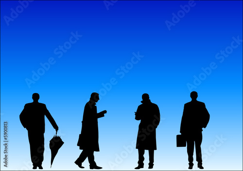 Silhouettes d'hommes