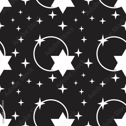 Stars seamless pattern