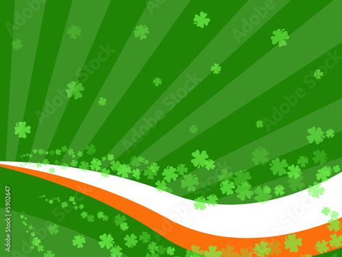 clover irish abstract retro background
