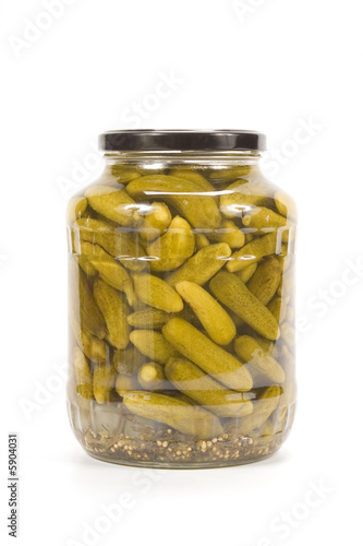Jar of cucumbers