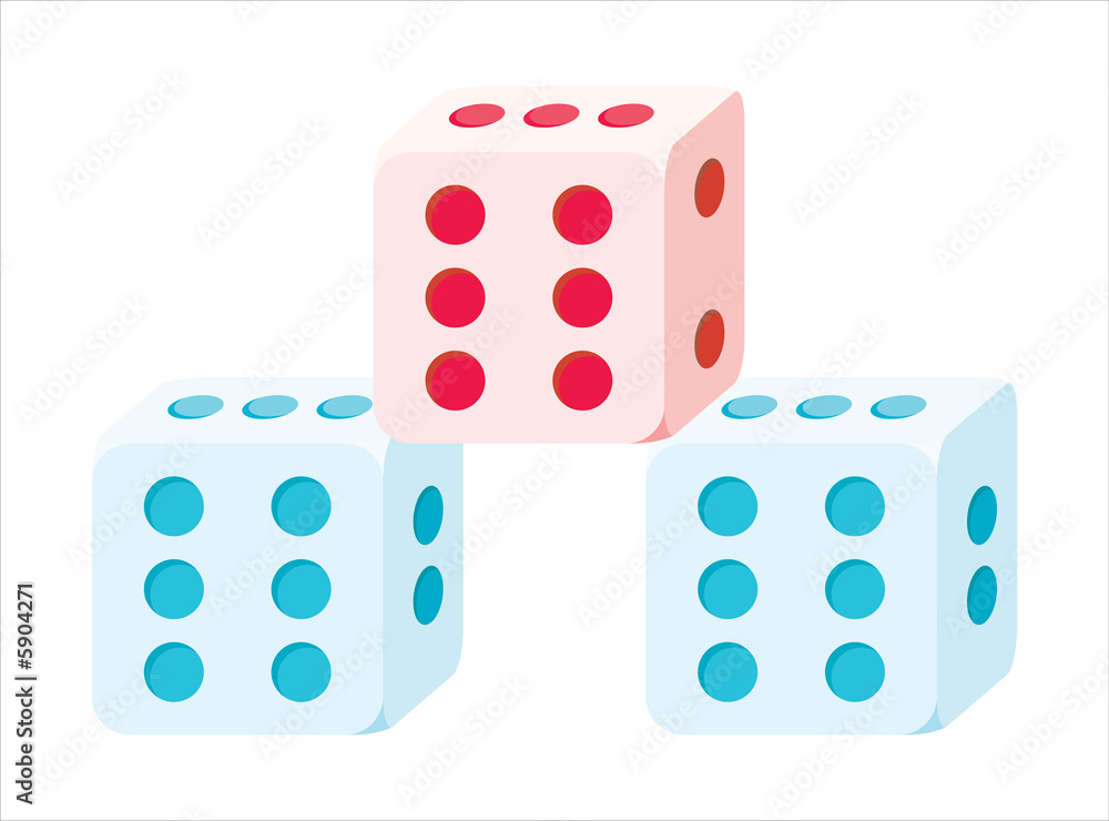 Playing bones dice Playing bones dice