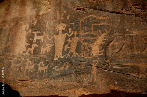 Petroglyphs in southern utah