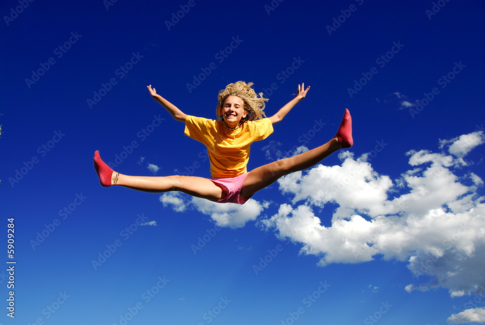 Jumping girl