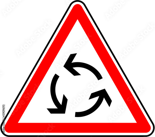 Attention - Rond-point