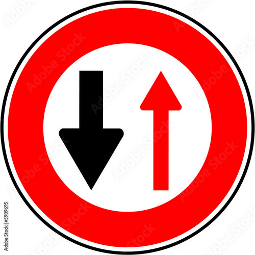 Free Download Panneau : cedez le passage en sens inverse - GFXLoad