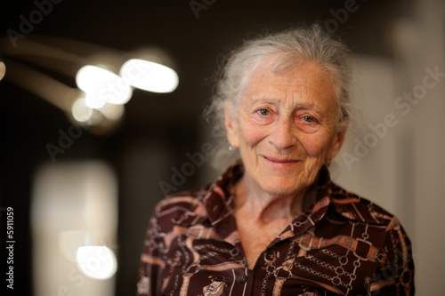 Portrait of a senior woman at home