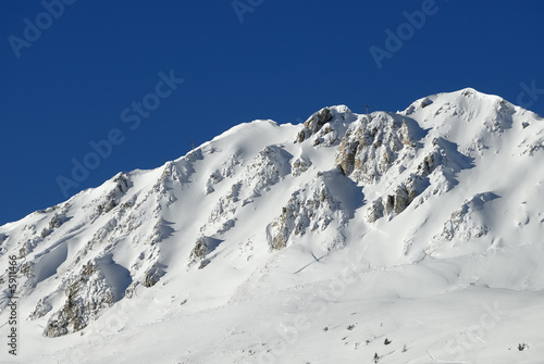Slope of one of the mountains in a Mont Blanc range © Sergey Skleznev