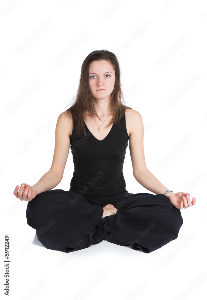 The flexible beautiful girl makes. gymnastics The flexible beautiful girl makes. gymnastics
