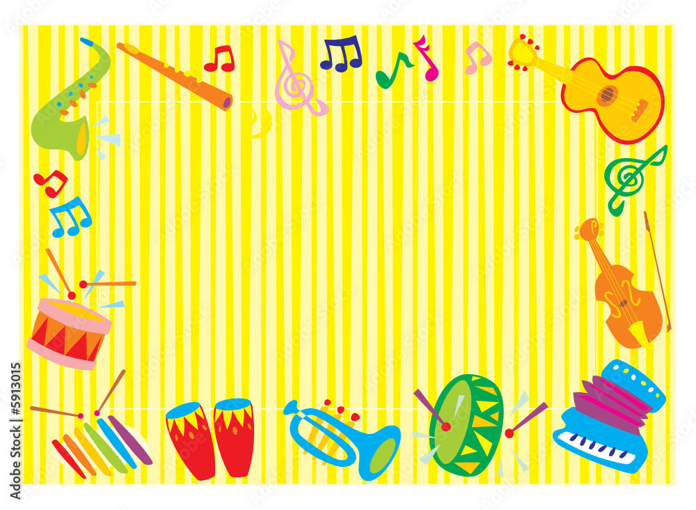 Obraz premium Musical photo-frame