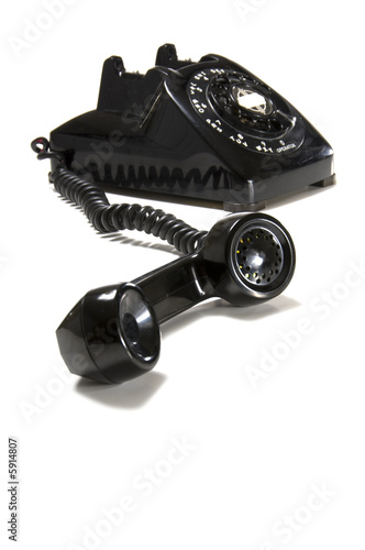 Vintage Black Desk Phone