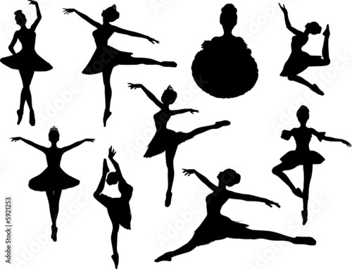 ballerina vector silhouettes