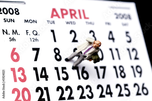 Businessman Stressed Over Approaching Tax Deadline