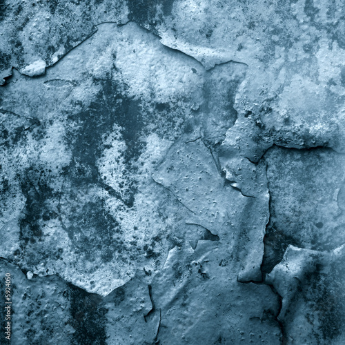 Composite image of flaking paintwork in blue