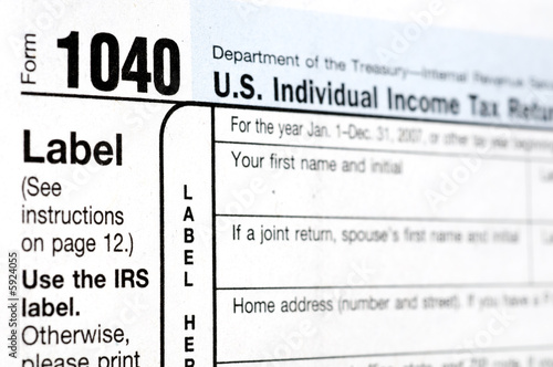 U.S. Federal 1040 Tax Form