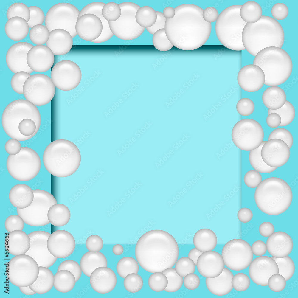 Naklejka bubble scrapbook frame