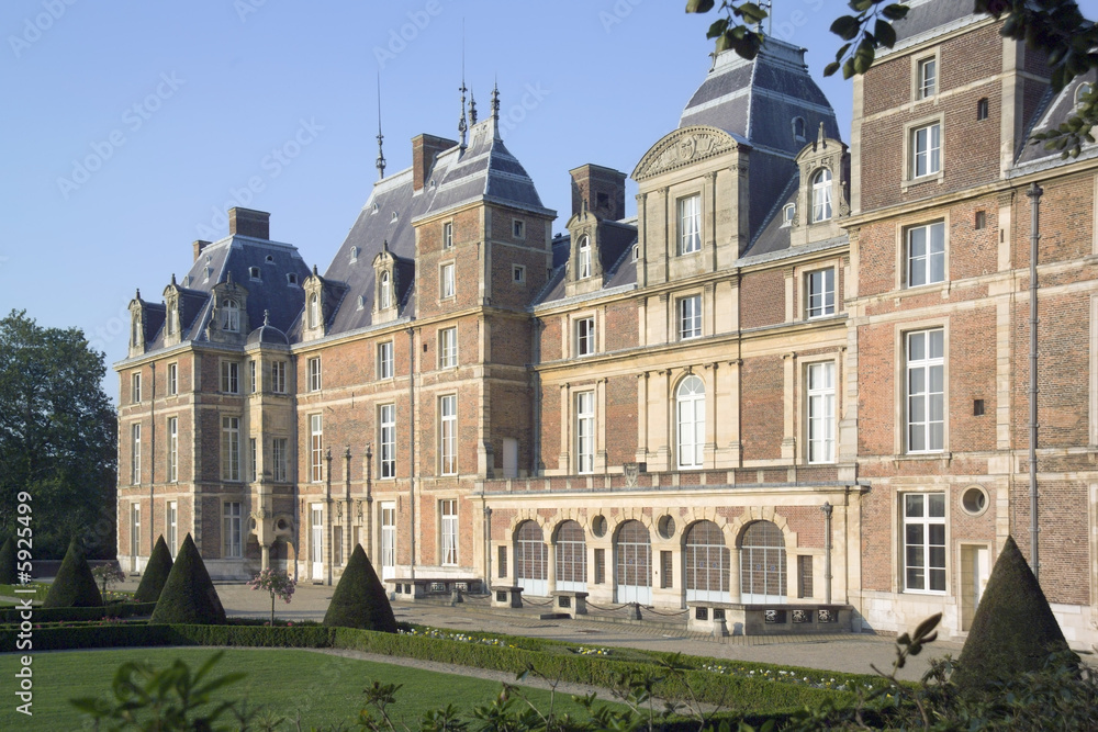 The chateau at eu-le treport, seine-maritime The chateau at eu-le treport, seine-maritime
