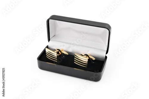 Cuff links in a box