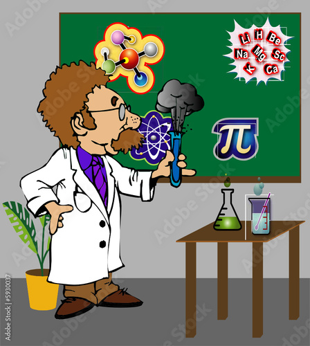 Verrückter Wissenschaftler - Illustration Vector