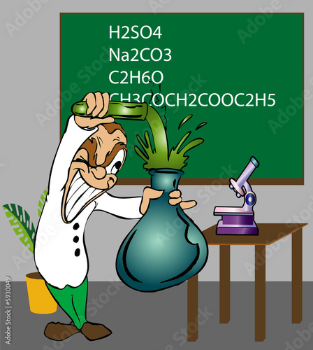 Verrückter Wissenschaftler - Illustration Vector