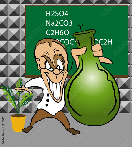 Verrückter Wissenschaftler - Illustration Vector