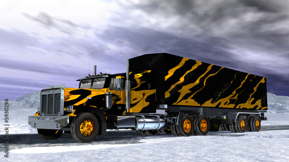lorry on snow lorry on snow