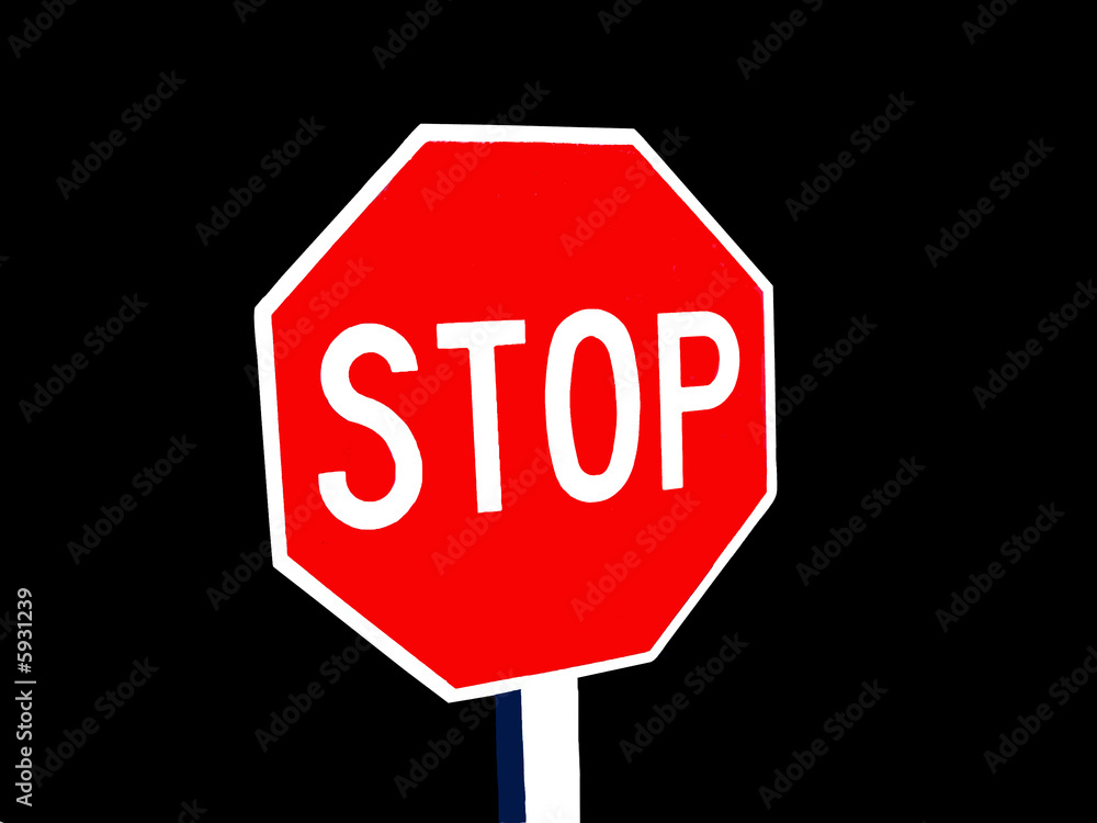 Isolated Stop Sign