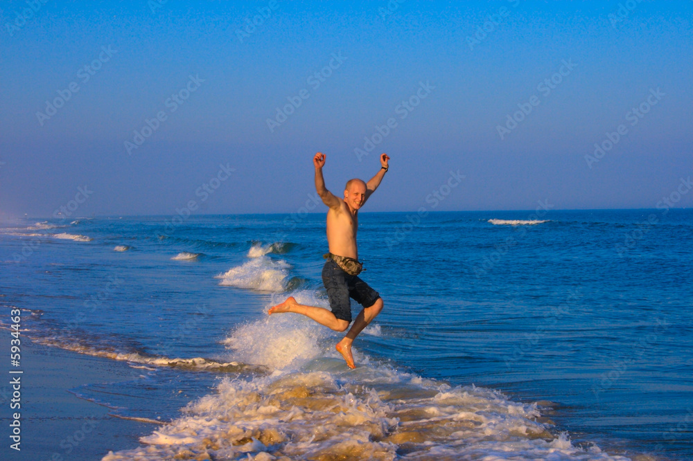 Jumping to the ocean