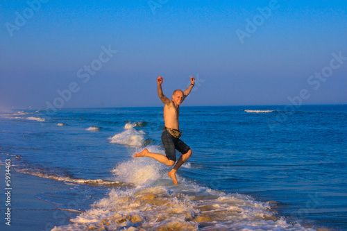 Jumping to the ocean